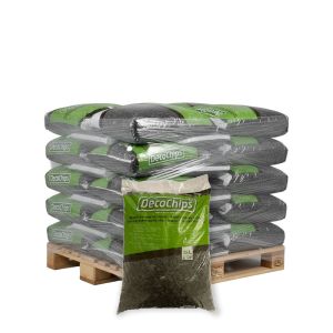Halve pallet DecoChips Houtsnippers Black 20-40mm 40 x 35L (1400L)