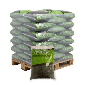 Pallet DecoChips Houtsnippers Black 20-40mm 80 zakken x 35L (2800L)