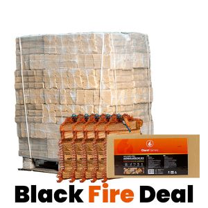 Hele pallet houtbriketten naar keuze + gratis aanmaakpakket