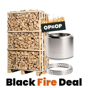 Pallet haardhout met aanmaakpakket + Solo Stove Bonfire
