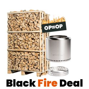 Pallet haardhout met aanmaakpakket + Solo Stove Ranger