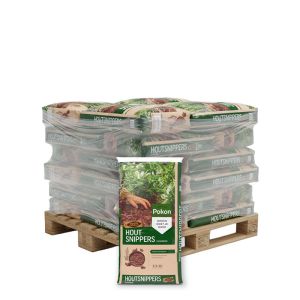 20 x 45L Pokon Houtsnippers Cacaobruin Vooraanzicht