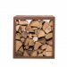 RedFire Handmade Wood Storage Box Hodr 50 cm gestapeld