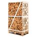 B-keuze ovengedroogd elzen 1.8m3 Vooraanzicht pallet