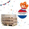 2 halve pallets houtbriketten naar keuze + gratis Koningsdagpakket t.w.v. €30