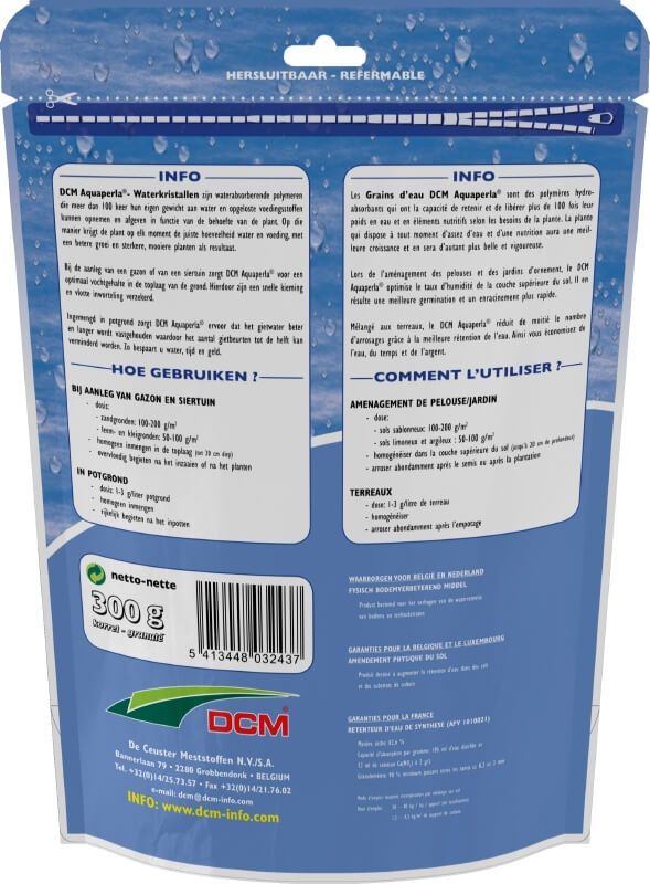 DCM Aquaperla® - waterkristallen zak 0,3kg, foto 2 van 3