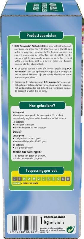DCM Aquaperla® - Waterkristallen doos 1kg, foto 2 van 2