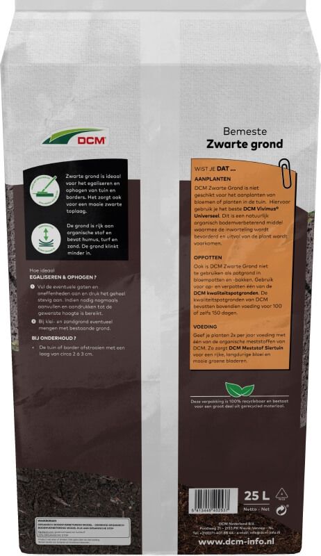 DCM bemeste zwarte grond 25 liter, foto 3 van 3