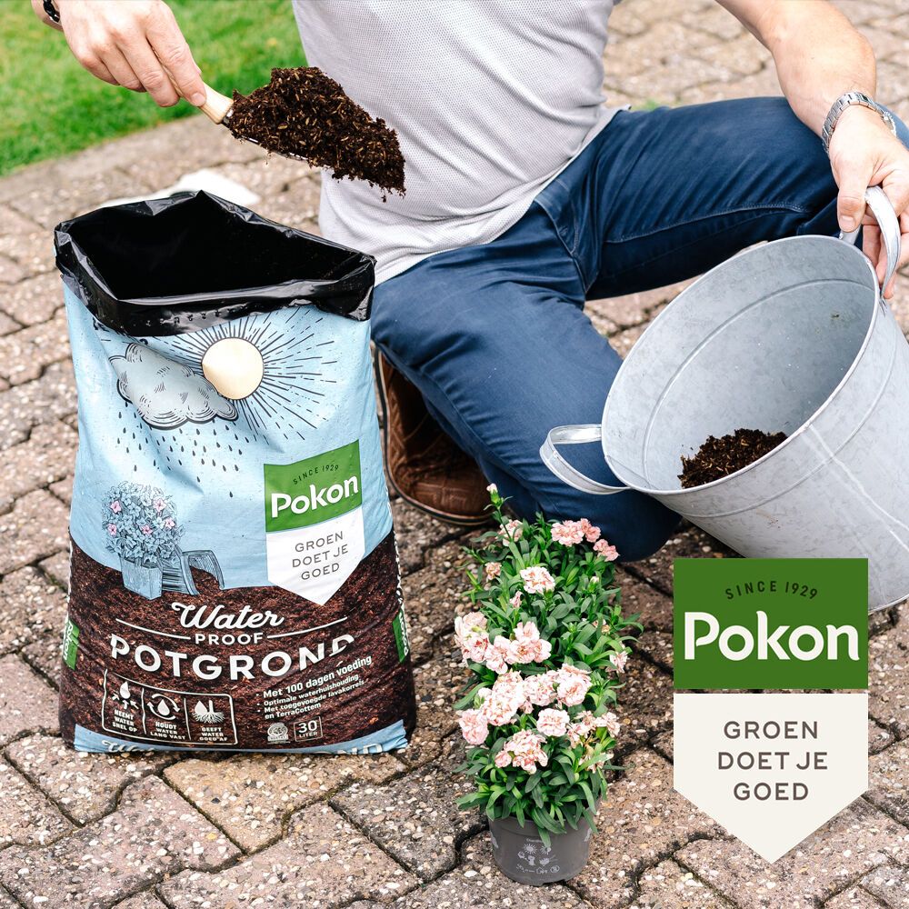 Halve pallet Pokon MPS waterproof potgrond 30x30L (900L), foto 4 van 6
