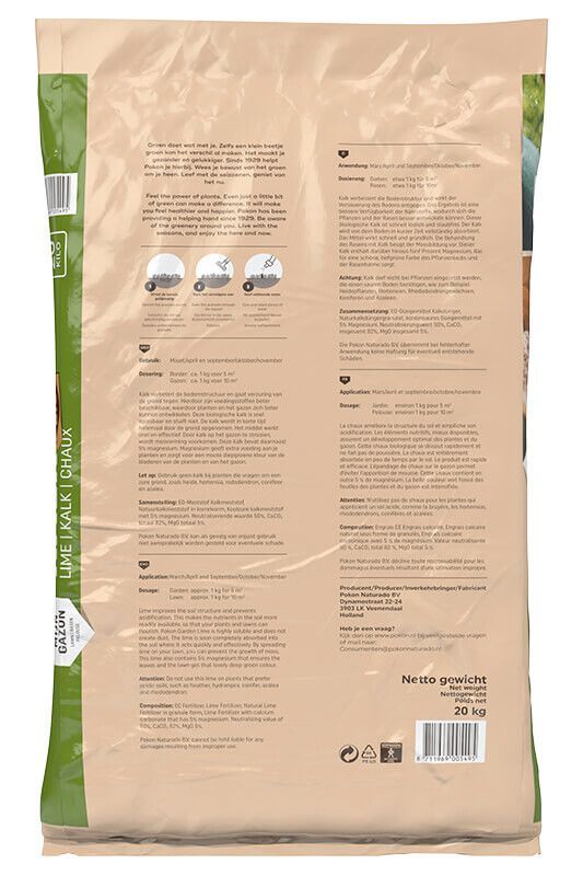 Pokon bio kalk zak 20kg, foto 2 van 4