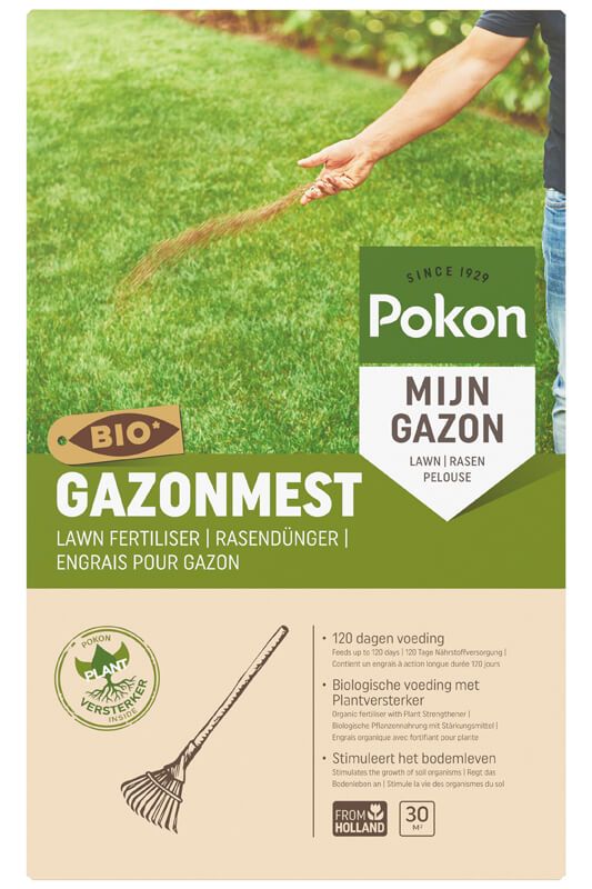 Pokon bio gazonmest 2kg voor 30m2