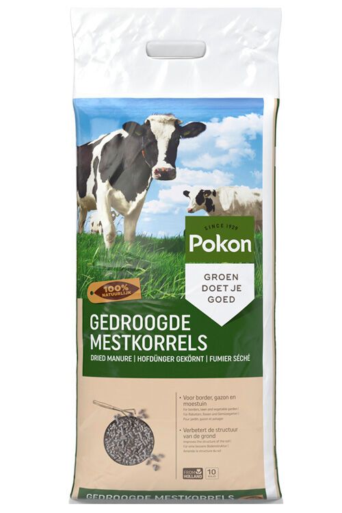 Pokon gedroogde mestkorrel 10kg