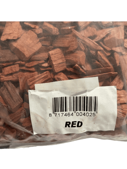 DecoChips houtsnippers Red 20-40mm zak 35L, foto 2 van 6