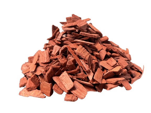 DecoChips houtsnippers Red 20-40mm zak 35L, foto 4 van 6