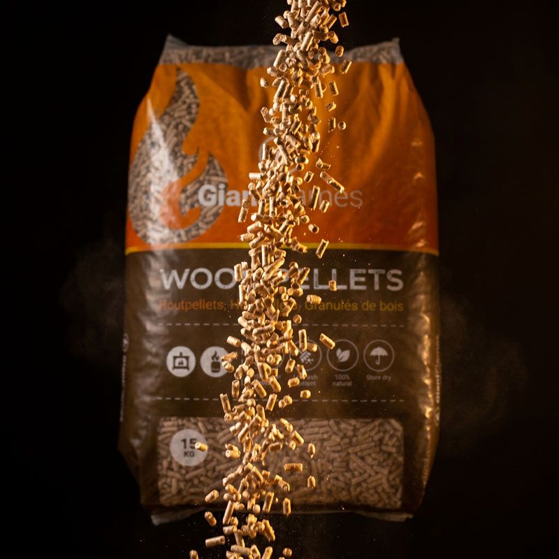 Giant Flames houtpellets zak 15kg, foto 2 van 6