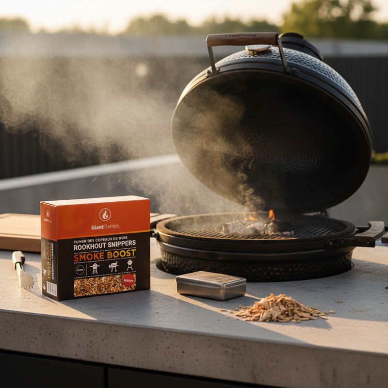 Giant Flames BBQ rookhout doos snippers cherry, foto 4 van 4