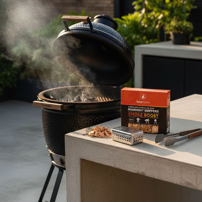 Giant Flames BBQ rookhout doos snippers oak, foto 4 van 4