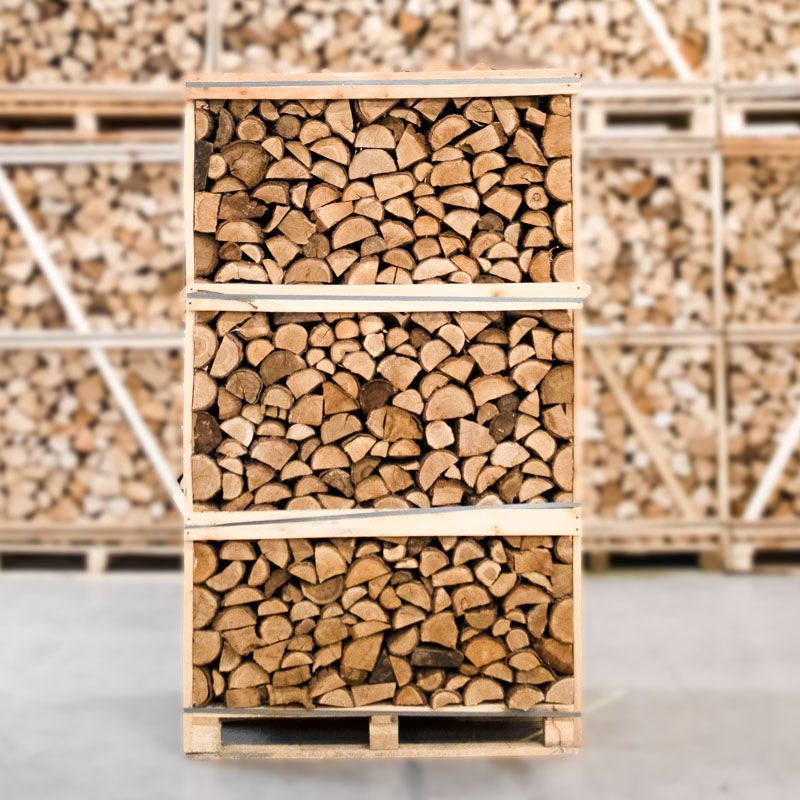 Hele pallet ovengedroogd gekloofd eiken haardhout 25cm, foto 2 van 4