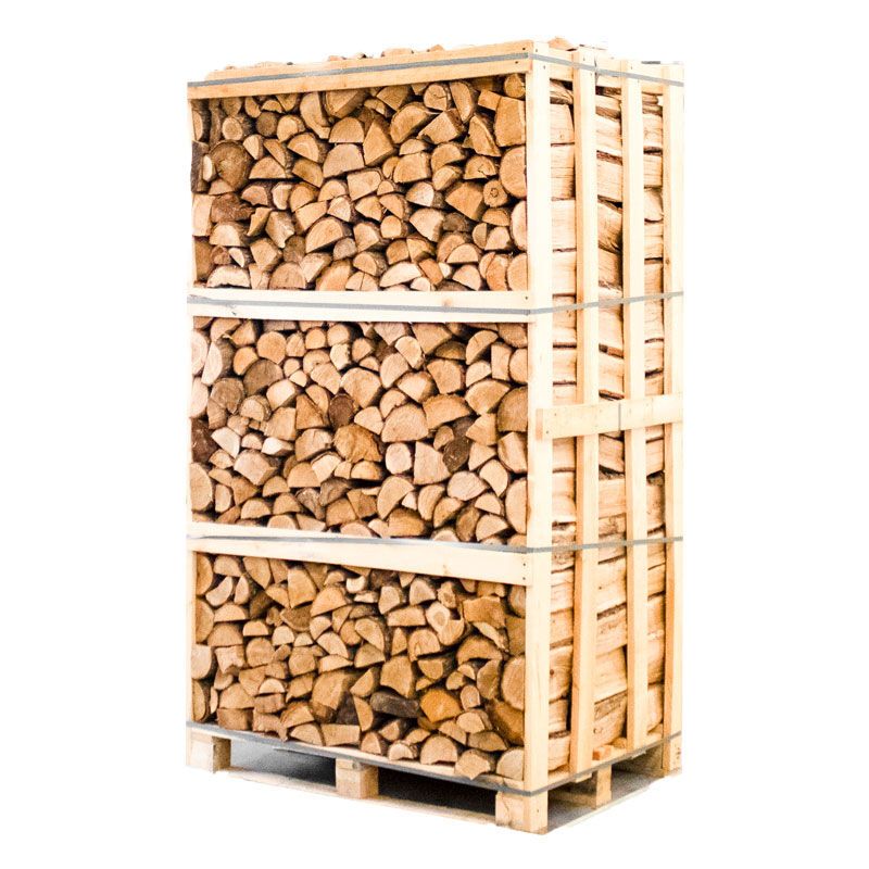 Hele pallet ovengedroogd gekloofd eiken haardhout 33cm