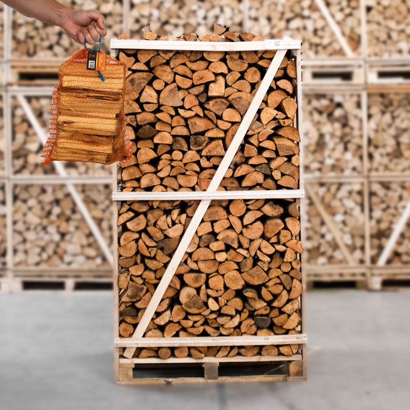 Hele pallet elzenhout + gratis 5 zakken aanmaakhout, foto 2 van 4