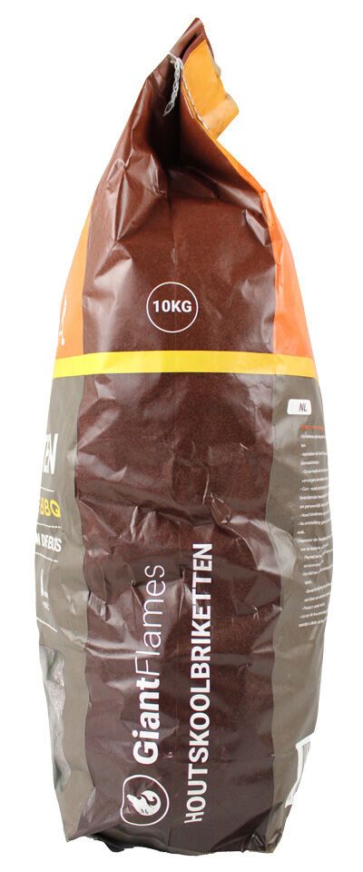 Giant Flames BBQ houtskool briketten zak 10kg, foto 5 van 5