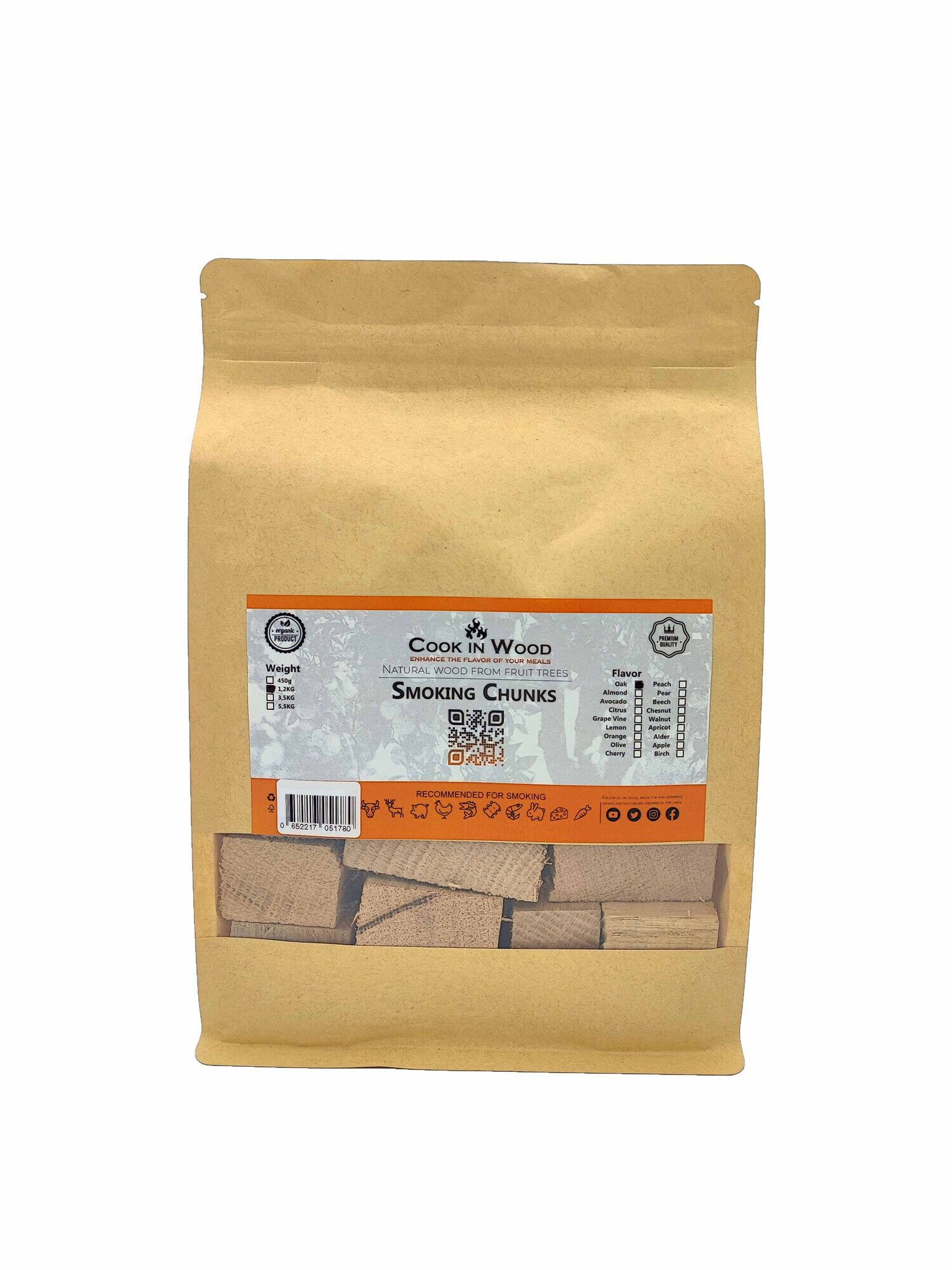 Cook in Wood BBQ mediterranean wood chunks oak