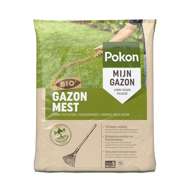 Pokon bio gazonmest voor 75m2