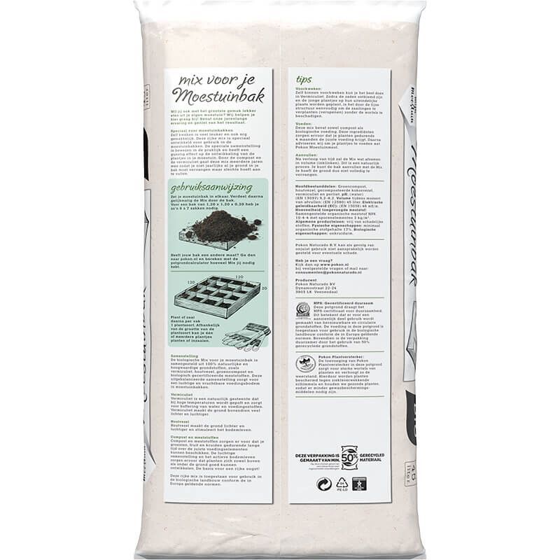 Pokon bio MPS RHP mix voor je moestuinbak 45 liter, foto 3 van 3