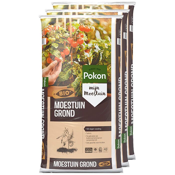 Pallet Pokon bio MPS RHP moestuin grond 63x40L (2520L), foto 2 van 5