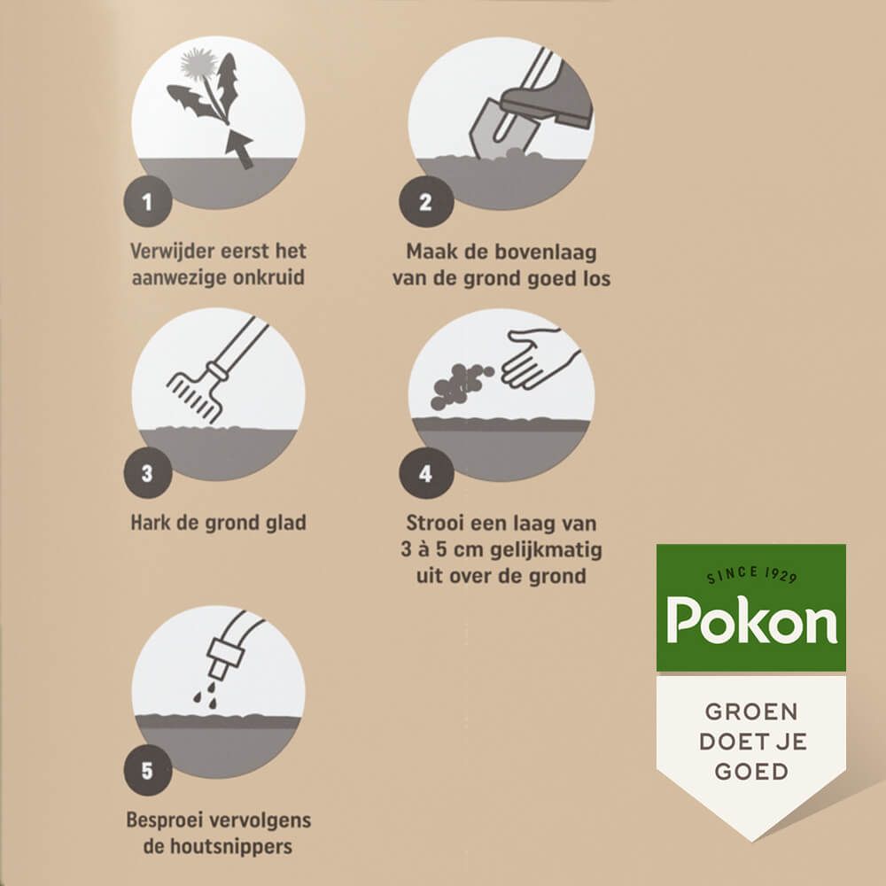 Pokon houtsnippers cacaobruin 45L, foto 2 van 5