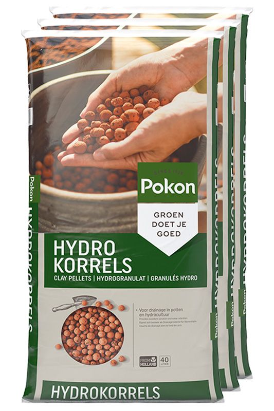 Pallet Pokon hydrokorrels 39x40L (1560L), foto 2 van 6