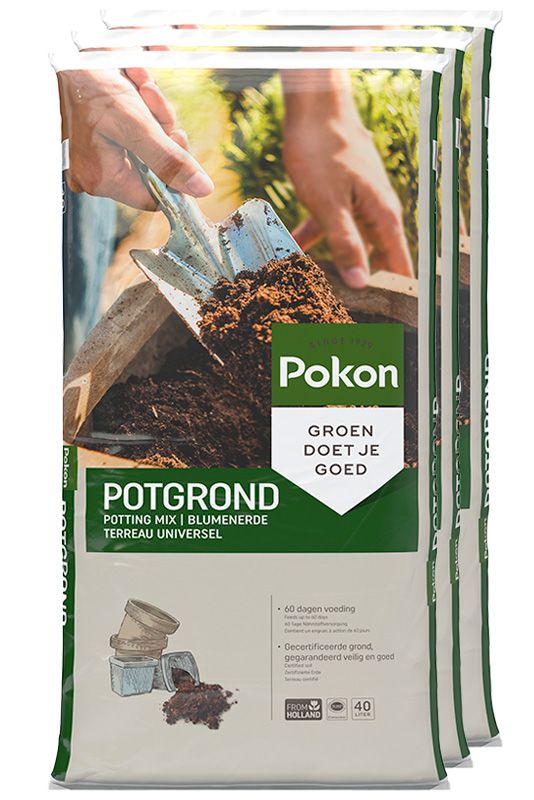 Halve pallet Pokon potgrond 25x40L (1000L), foto 2 van 6