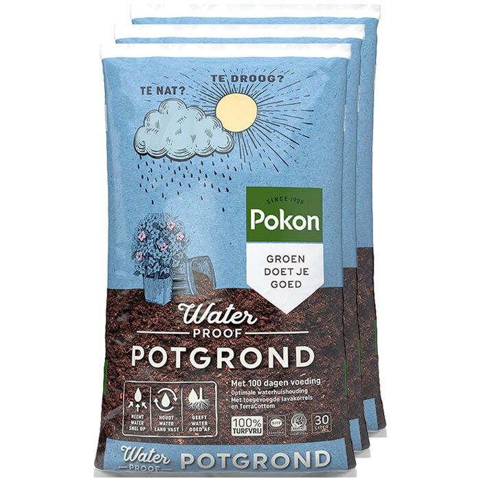 Pallet Pokon MPS waterproof potgrond 75x30L (2250L), foto 2 van 6