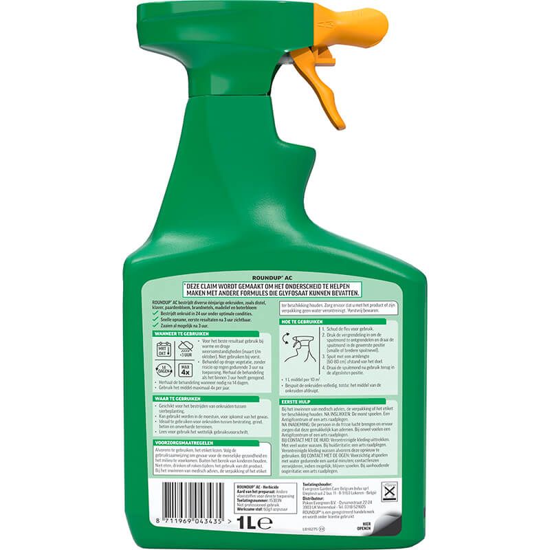 ROUNDUP® AC totaal kant en klaar spray 1L, foto 2 van 3