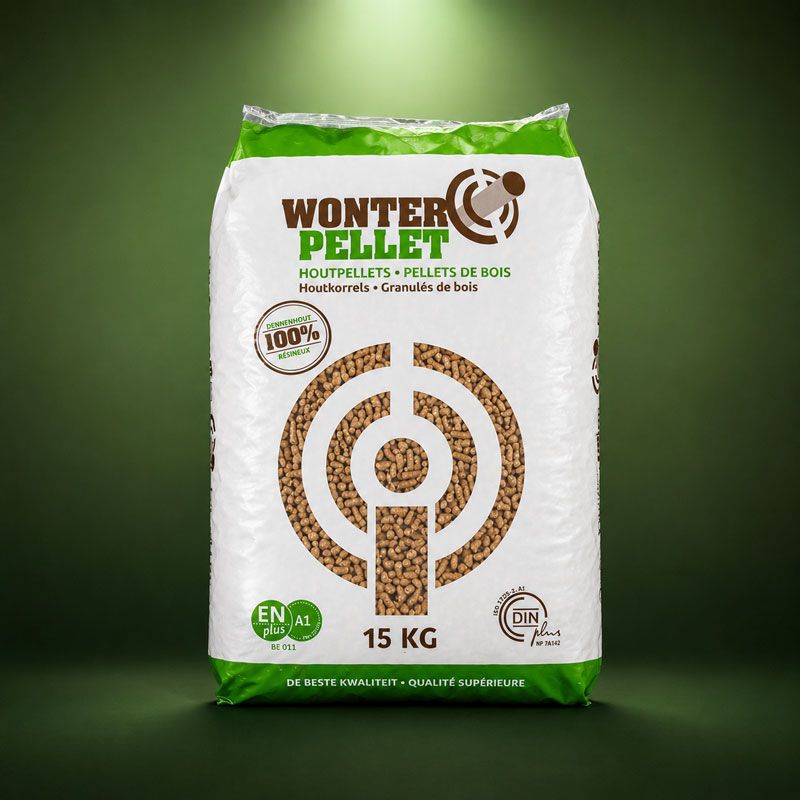 Wonterspan houtpellets zak 15kg, foto 2 van 4