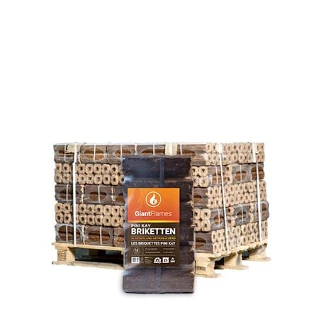 Pini Kay briketten (NL) halve pallet 48 zakken x 10kg (480kg) main product photo