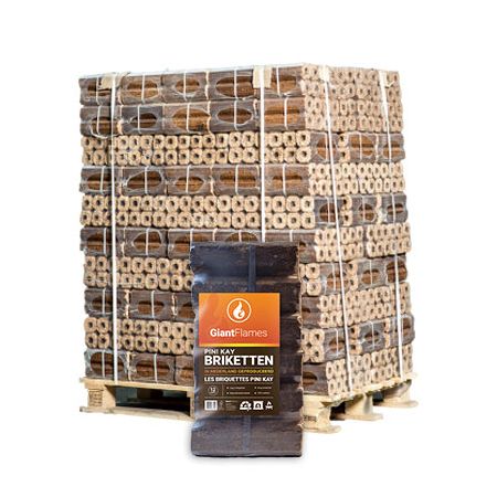 Pini Kay briketten (NL) pallet 96 zakken x 10kg (960kg) main product photo