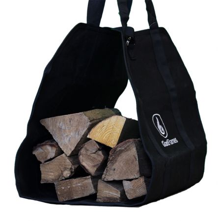 Amagabeli Grote Capaciteit Canvas Log Draagtas 99x45,7cm Waterbestendig Log Draagtas Mand Gewaxt Canvas Brandhout Ligtas Haard Brandhout Log Draagtas Binnen Buiten Brandhout Drager met Handgrepen