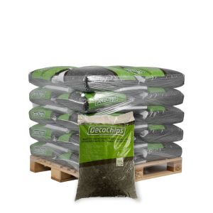 Halve pallet DecoChips Houtsnippers Black 20-40mm 40 x 35L (1400L)