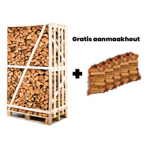 Hele pallet elzenhout + gratis 5 zakken aanmaakhout