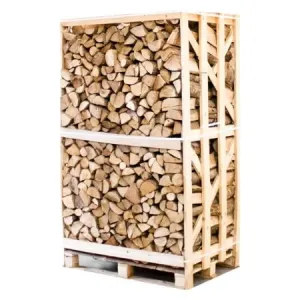 Pallet ovengedroogd gekloofd acacia haardhout 25cm                            