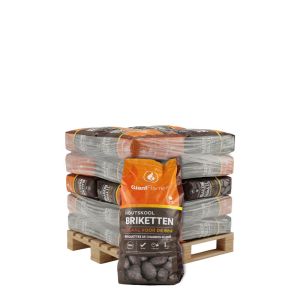 Giant Flames BBQ houtskool briketten 18 zakken x 10kg (180kg)