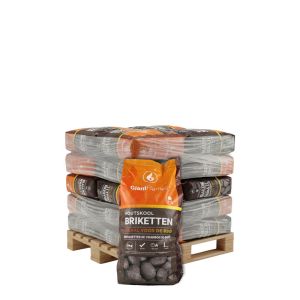 Giant Flames BBQ houtskool briketten 35 zakken x 5kg (175kg)