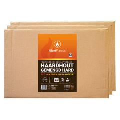 64 dozen Giant Flames Haardhout gemengd hard (FSC) Vooraanzicht