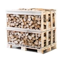 Halve pallet ovengedroogd gekloofd haagbeuk haardhout 25cm