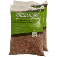 40 x 35L DecoChips Houtsnippers Red