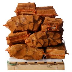 20 netzakken ovengedroogd essenhout 30-33 cm 