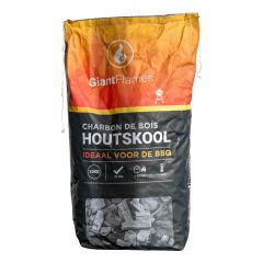 Giant Flames houtskool zak 10kg Vooraanzicht