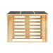 Stockage de bois de chauffage Brandr épicéa non traité 19 mm incl. bâche de toit