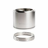 Solo Stove Bonfire 2.0 RVS + Standaard Vooraanzicht Solo Stove Bonfire 2.0 RVS + Standaard Vooraanzicht